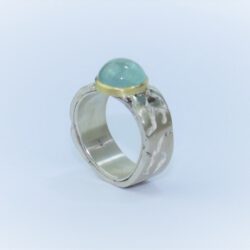 Silberring Aquamarin