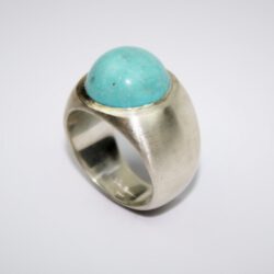 Silberring  mit Türkis Cabochon