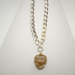 Charm Armband Panzer Silberkette